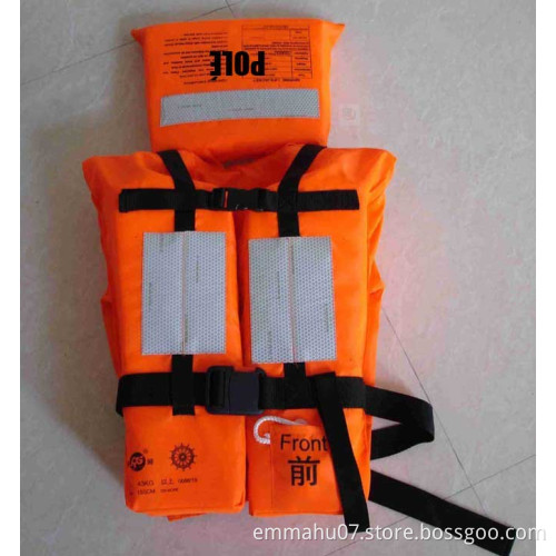 150N foam life jacket with reflective tapes MED standard